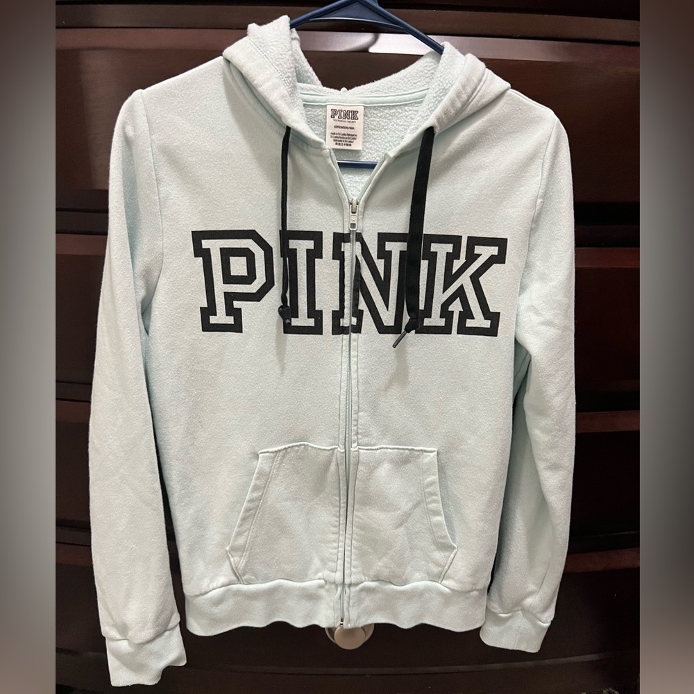 Victoria Secret Pink Zip Hooded Sweatshirt